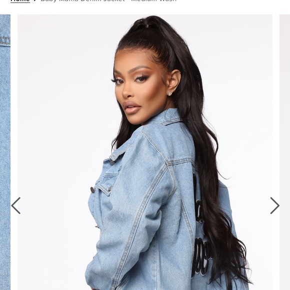 BABYMAMA LIGHT WASH DENIUM JACKET - Picture 4 of 14